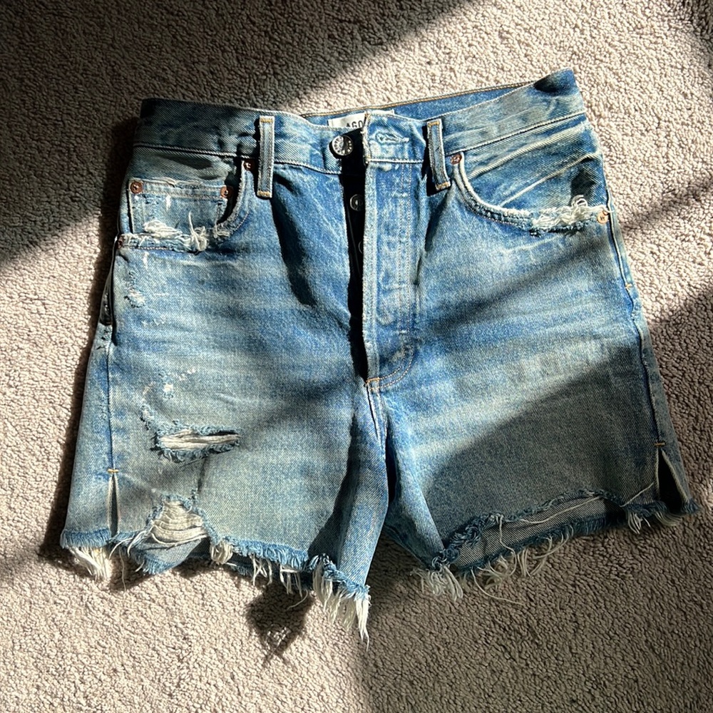 AGOLDE SHORTS IN RICOCHET